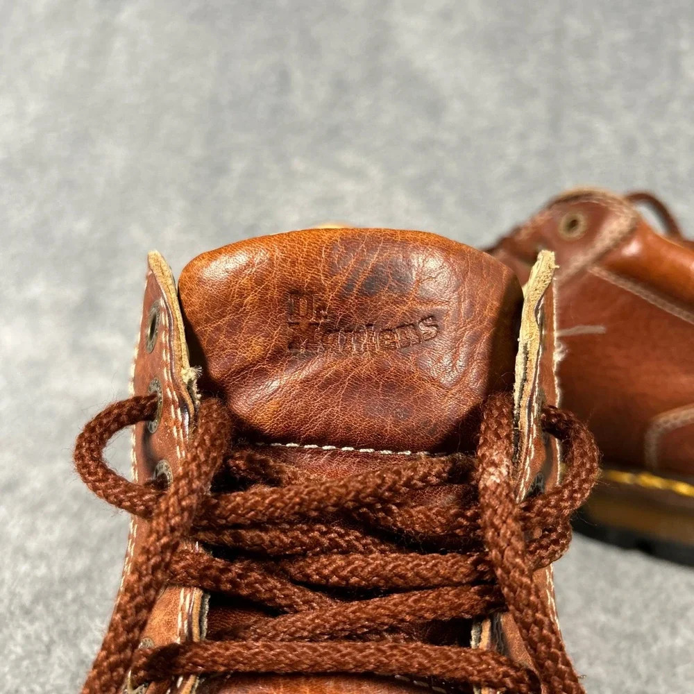 VTG Dr. Martens Chukka Boot 11525 Brown Pebbled Leather Moc Toe Men 10 Women 11